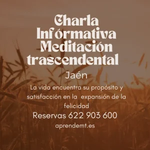 Informative Talk Transcendental Meditation Jaen